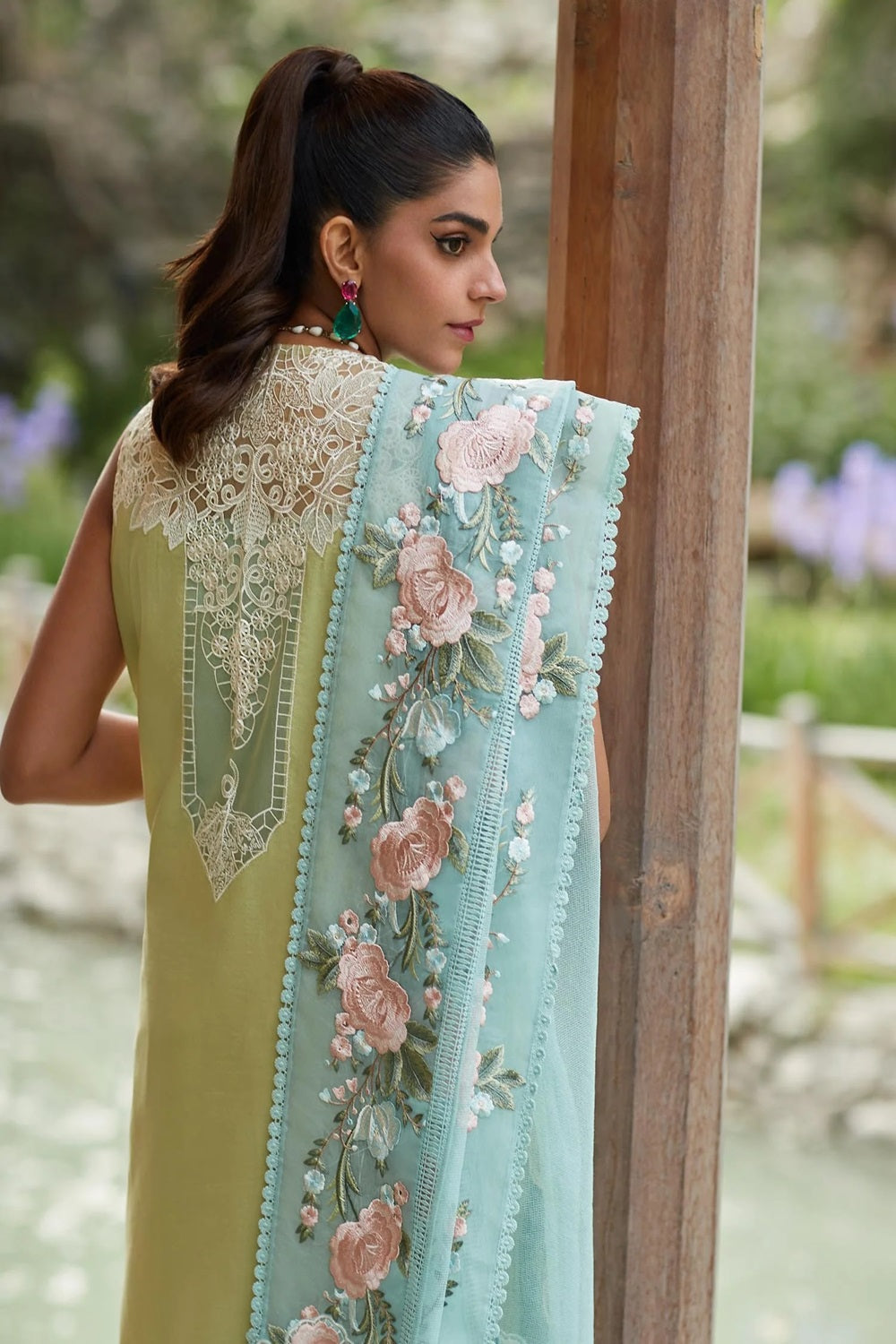 Crimson X Saira Shakira Luxury Lawn 2026 - Mountain Love - D6 A - TC-612