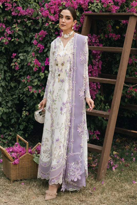 Crimson Luxury Lawn Edit'26 LAVENDER FALL - D5B - TC-1604
