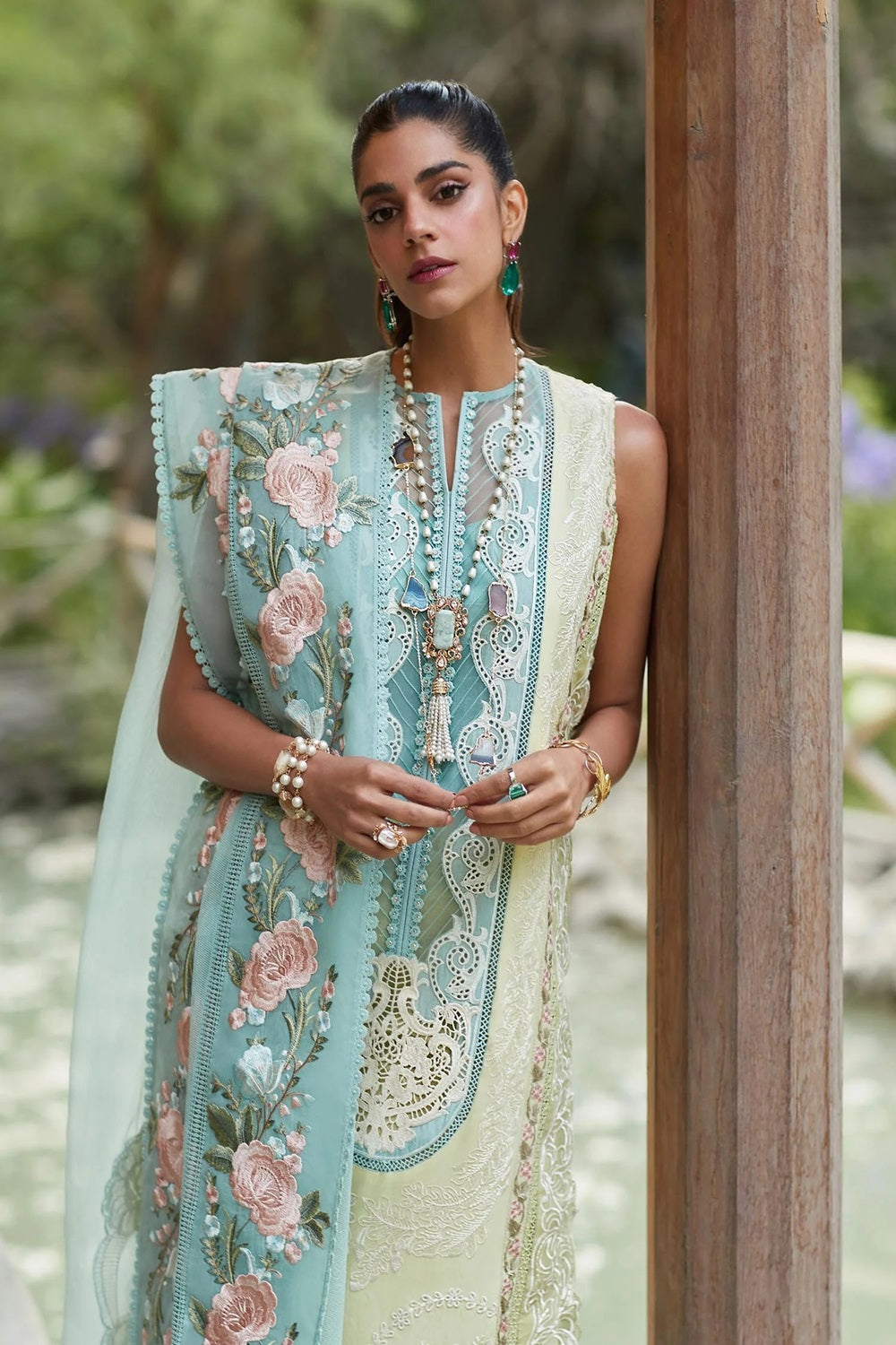 Crimson X Saira Shakira Luxury Lawn 2026 - Mountain Love - D6 A - TC-612