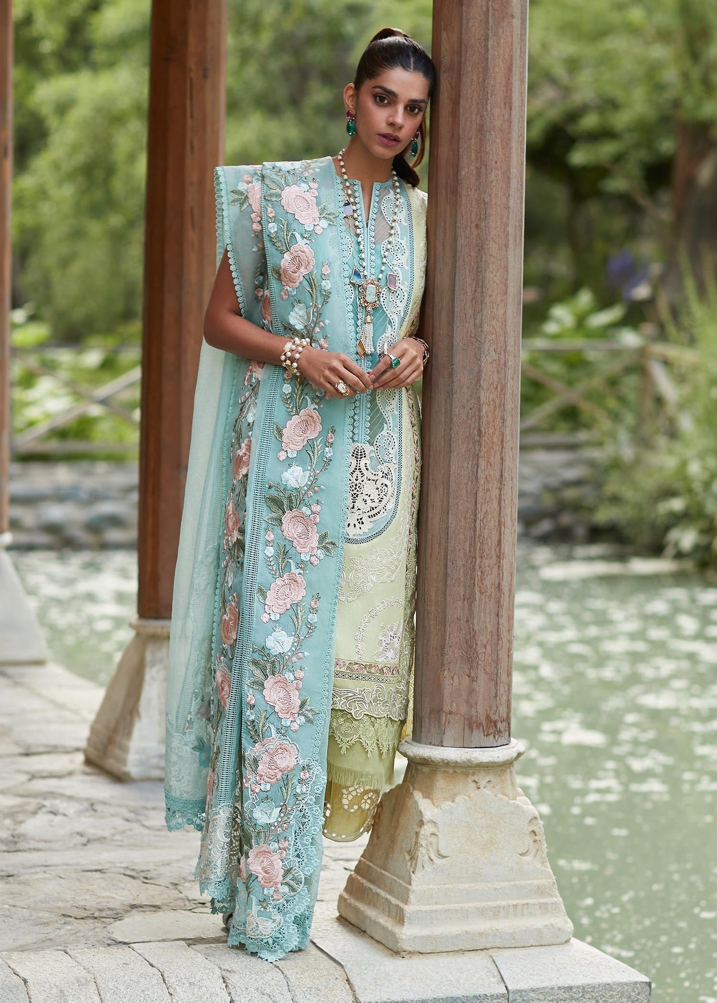 Crimson X Saira Shakira Luxury Lawn 2026 - Mountain Love - D6 A - TC-612