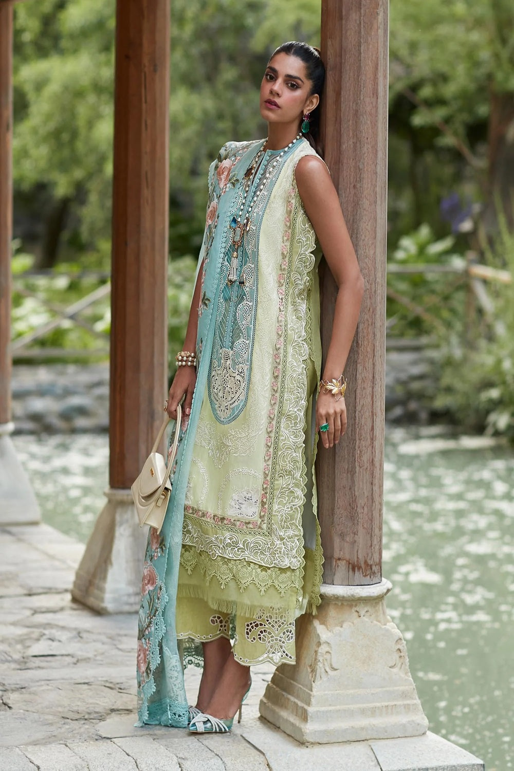 Crimson X Saira Shakira Luxury Lawn 2026 - Mountain Love - D6 A - TC-612