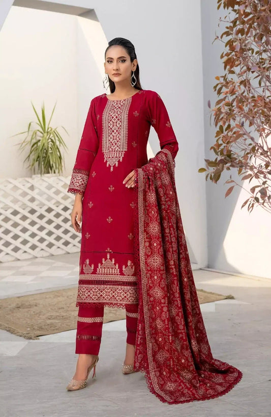 Thread Weaves Dhanak Embroidered Collection - D 23106