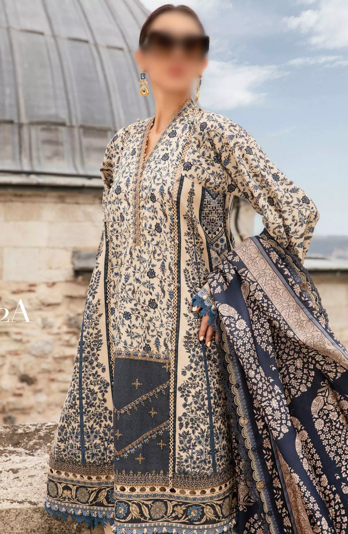 Maria B Unstitched M.Prints Fall Edit 2024 - D 02 A