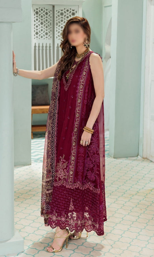 Noor Chiffon Laserkari 2022 By Saadia Asad D 06