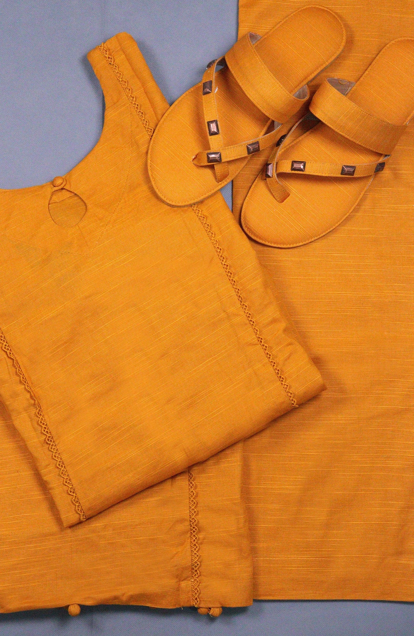 Daily Essential Luxury Khaddar 2PCs Collection-D 08 YELLOW