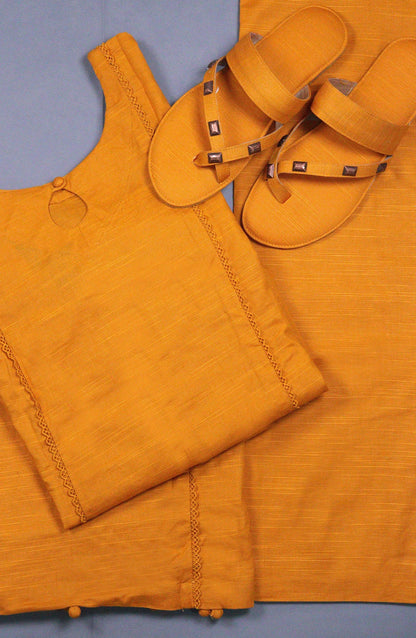 Daily Essential Luxury Khaddar 2PCs Collection-D 08 YELLOW