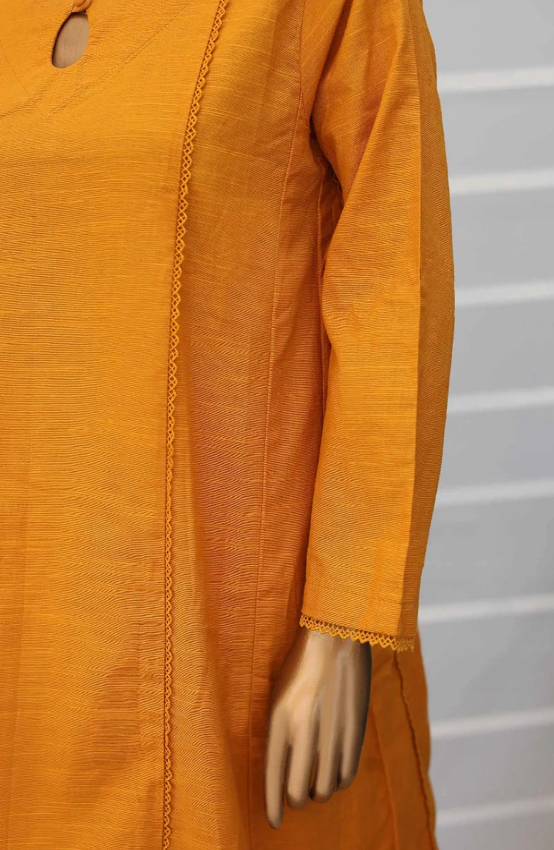 Daily Essential Luxury Khaddar 2PCs Collection-D 08 YELLOW