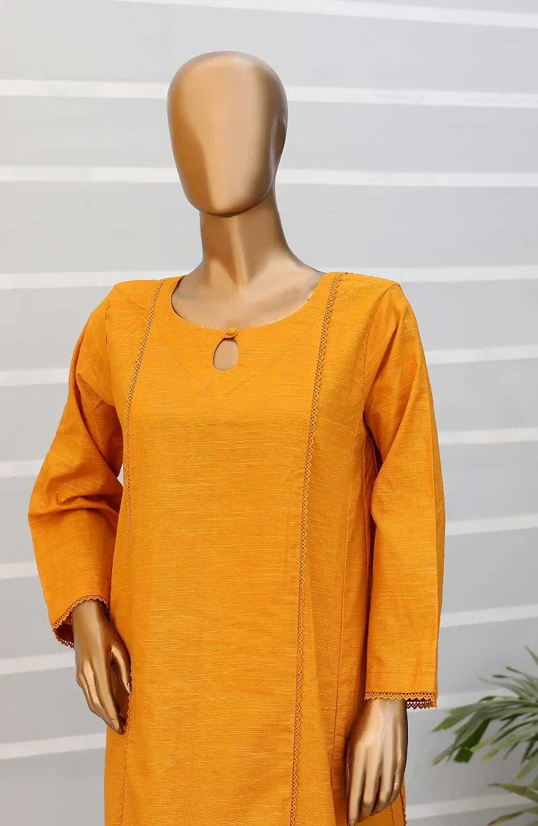 Daily Essential Luxury Khaddar 2PCs Collection-D 08 YELLOW
