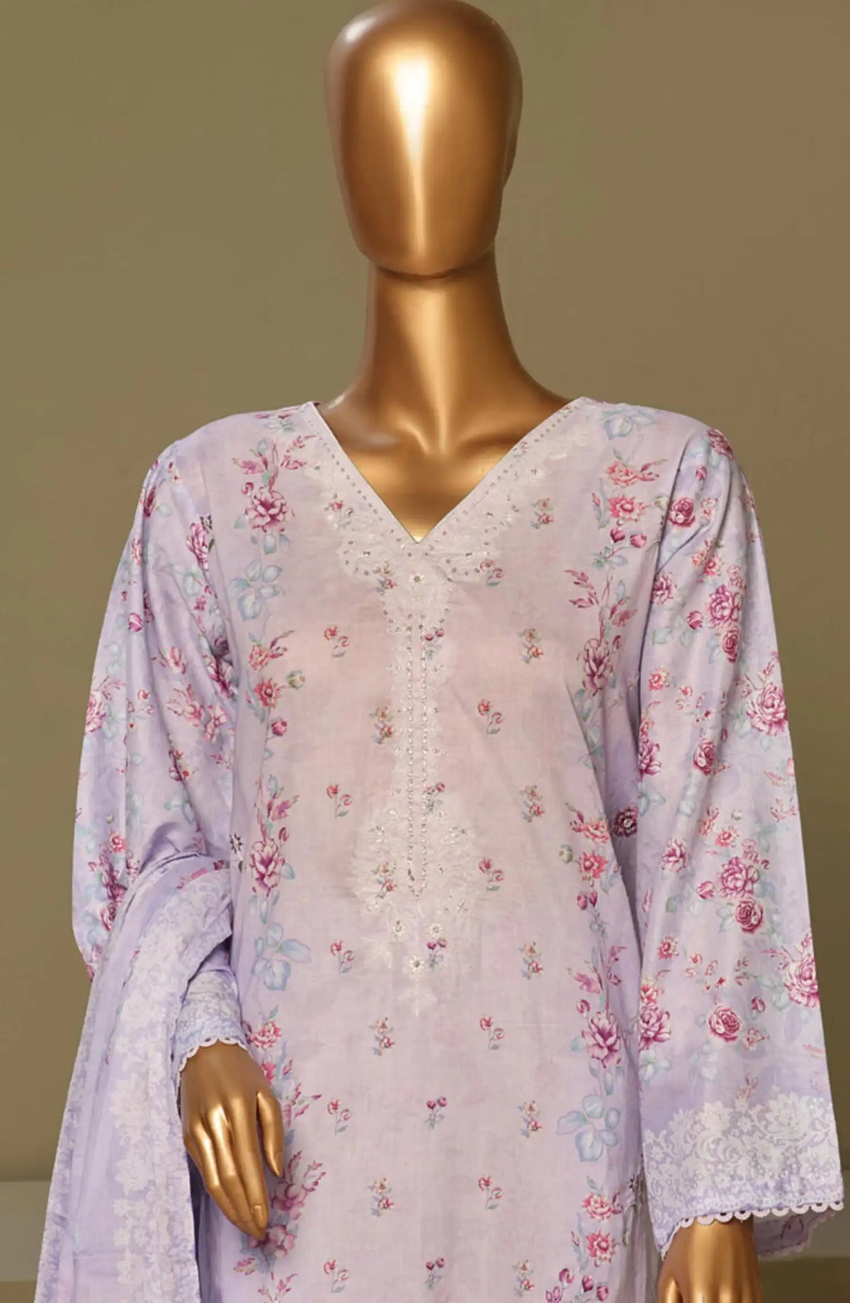BIN SAEED Exclusive Cotton Chikankari 3 Piece Vol 1 - Design 13