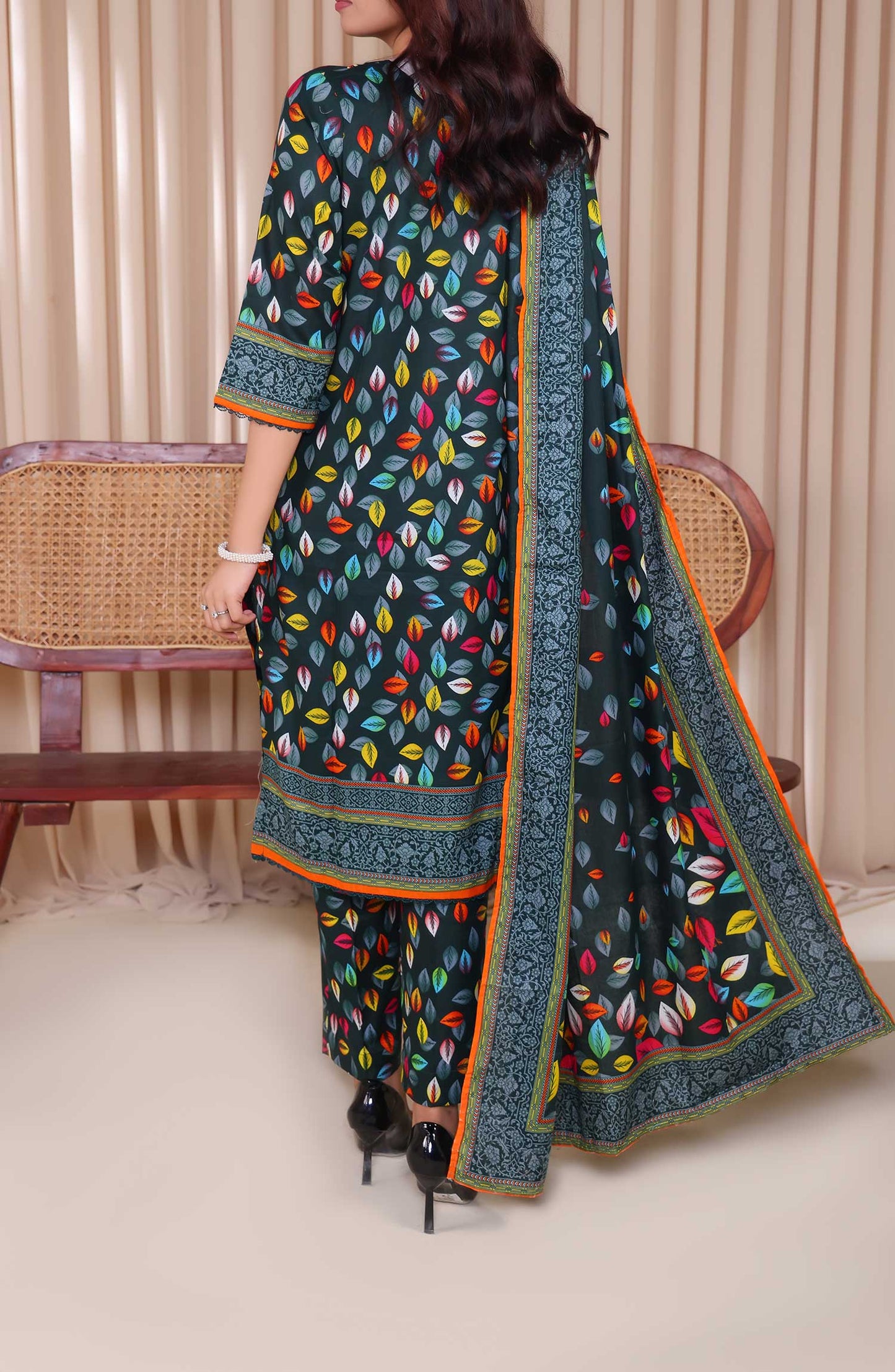Al Karim Printed Cotton Lawn Unstitched 3 Piece Suit - DL 222 - ALK25DCL - Summer Collection
