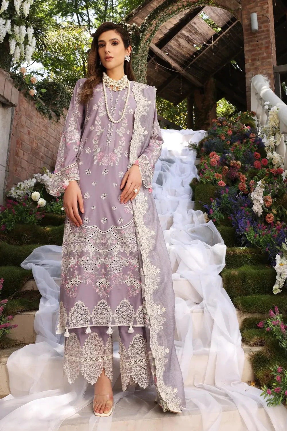 Elaf Festive Chikankari Lawn 2025 - ECF-02 RAPUNZEL - TC-601
