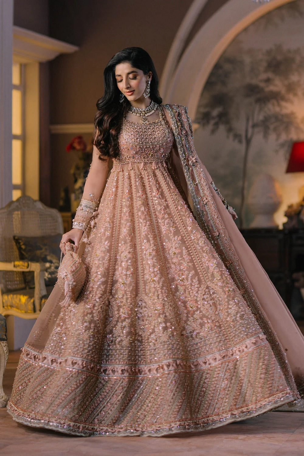 Elan Ariana Wedding Formal Hand Embellished Maxi - TC-1451