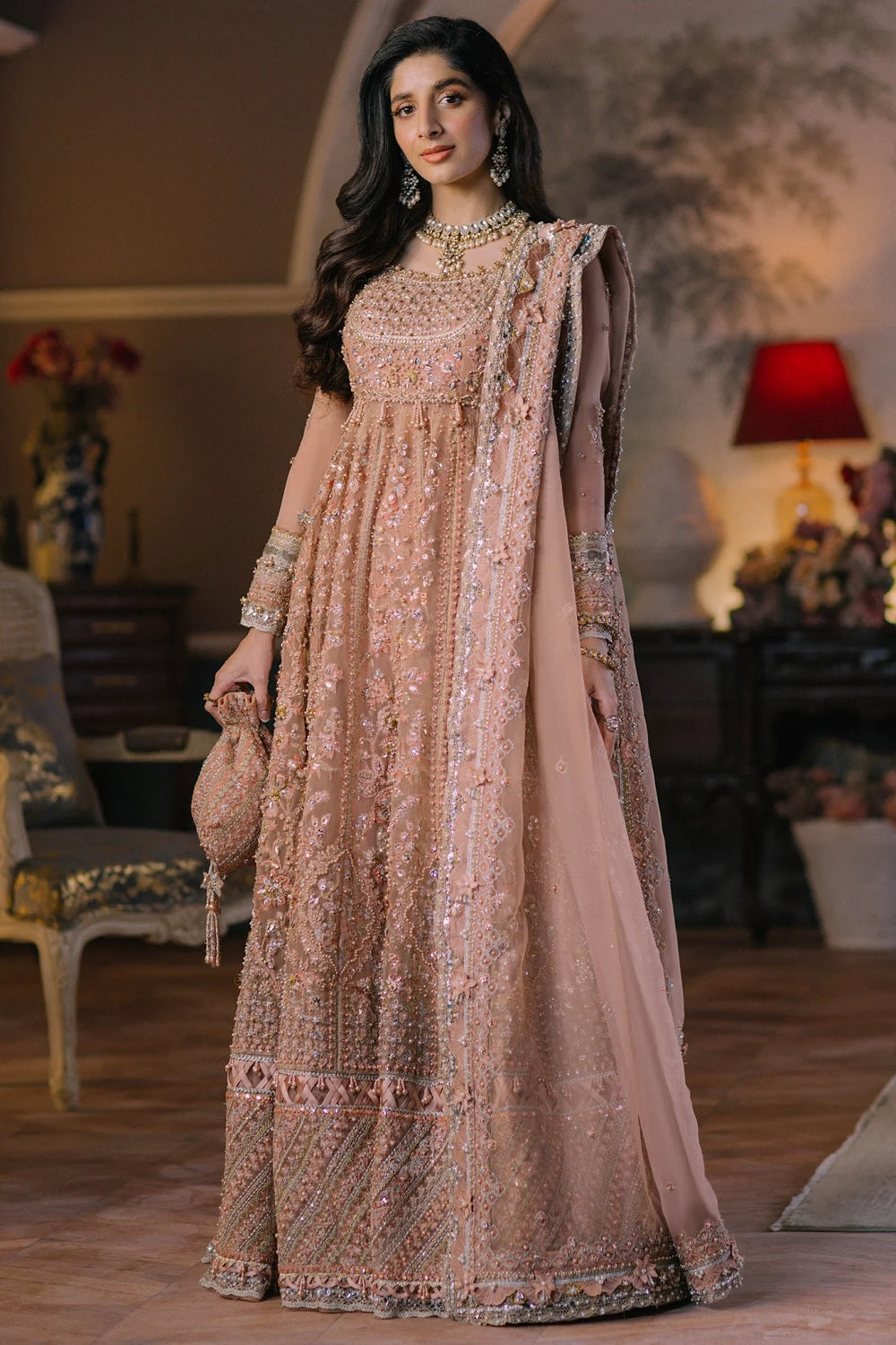 Elan Ariana Wedding Formal Hand Embellished Maxi - TC-1451