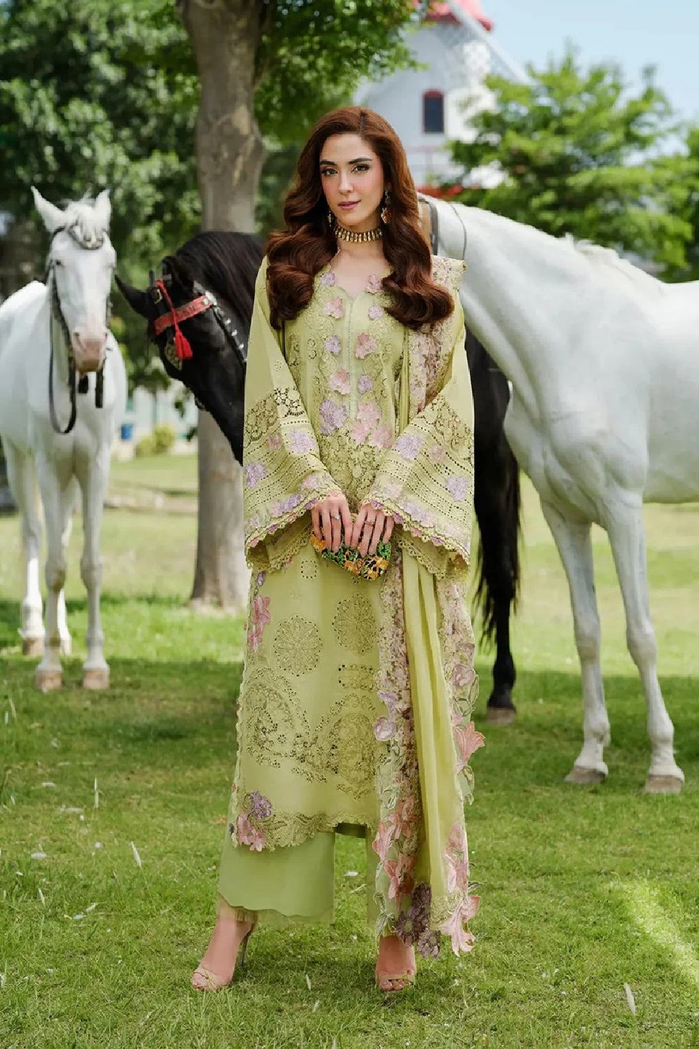 Elaf Premium - Luxury Lawn Edition' 26 - ELH-1A PISTACIA - TC-1503