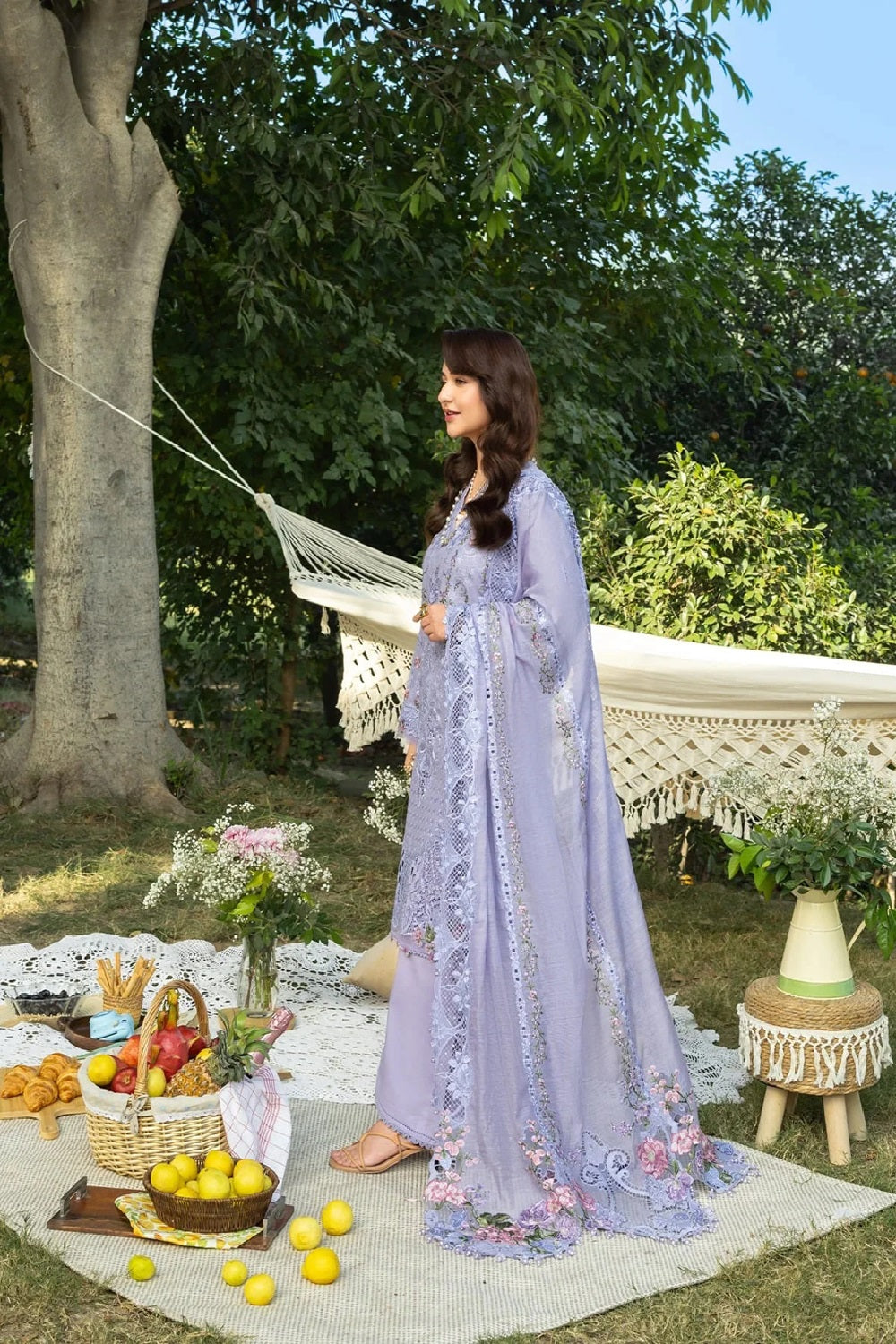 Elaf Premium - Embroidered Chikankari Lawn'26 - ELY-3B PARADISE - TC-1630