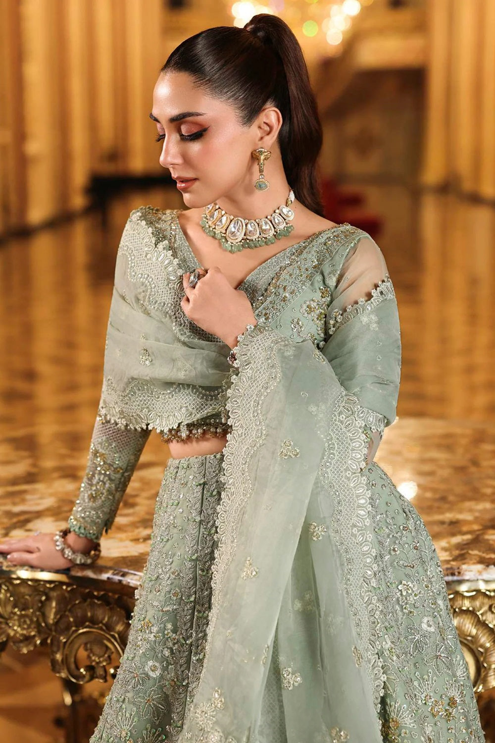Elaf Premium Stardom - Formal Handwork'26 - ESH-03 LIME LIGHT - TC-1636