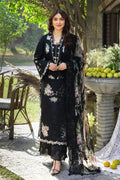 Elaf Premium - Embroidered Chikankari Lawn'26 - ELY-2B MIDNIGHT BLOSSOM - TC-1743