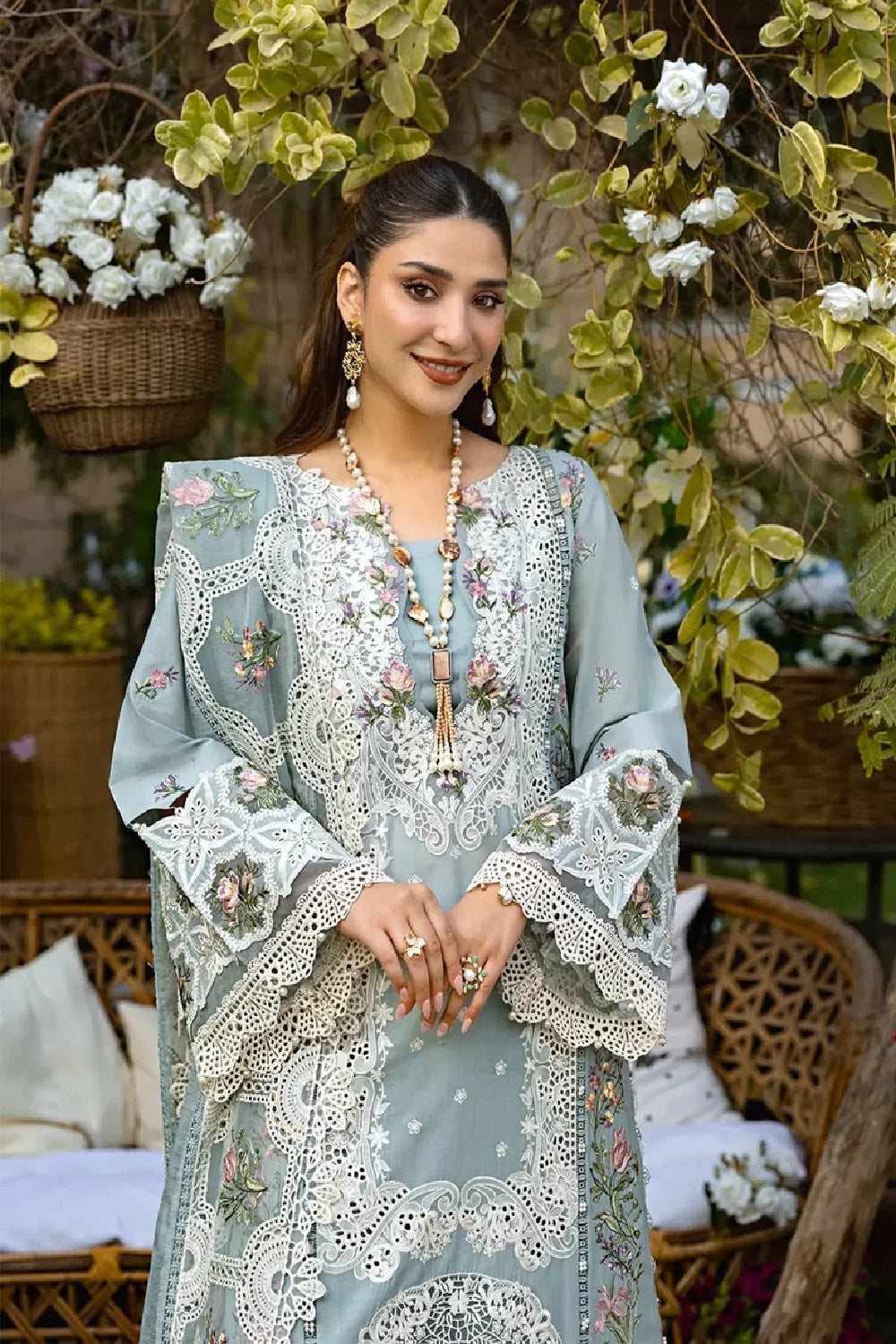 Elaf Premium - Luxury Lawn Edition' 25 - ELM-3B SAMAA - TC-1277