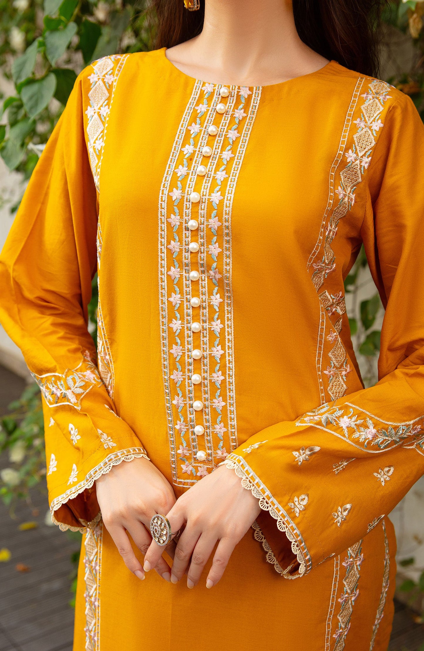 Muse Embroidered 2 Pc Pret Collection By TNG Store Ember (Rustic)