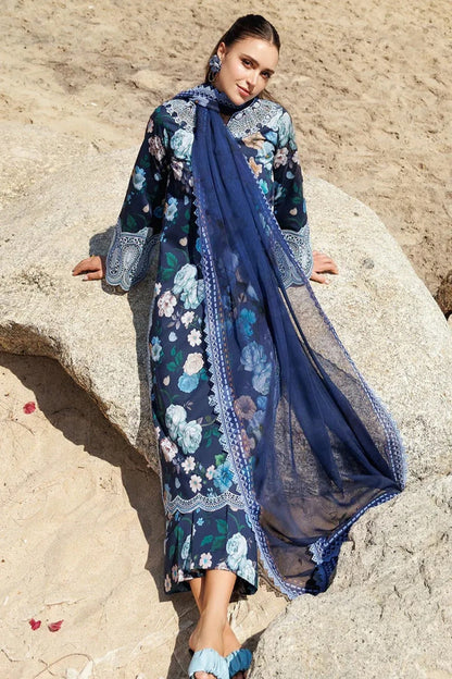 Farasha Aurea Eid Summer Lawn'25 D-13 Floral Blush - TC-1419