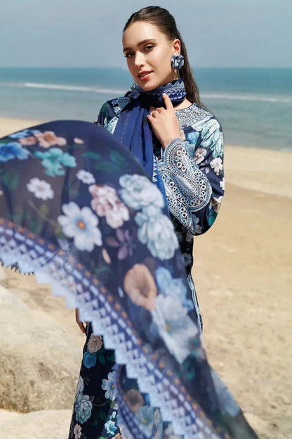 Farasha Aurea Eid Summer Lawn'25 D-13 Floral Blush - TC-1419