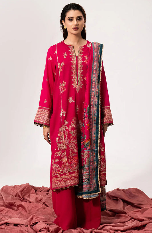 Luminaa Luxury Winter Collection By Saad Shaikh - Fuchsia