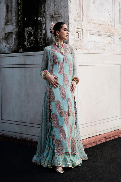 Hussain Rehar - Maklina Luxury Embroidered Chiffon Wedding Collection - TC-1820