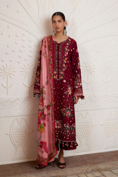Hussain Rehar KESTANE Luxury Festive Lawn ZAN SS26 - TC-1811