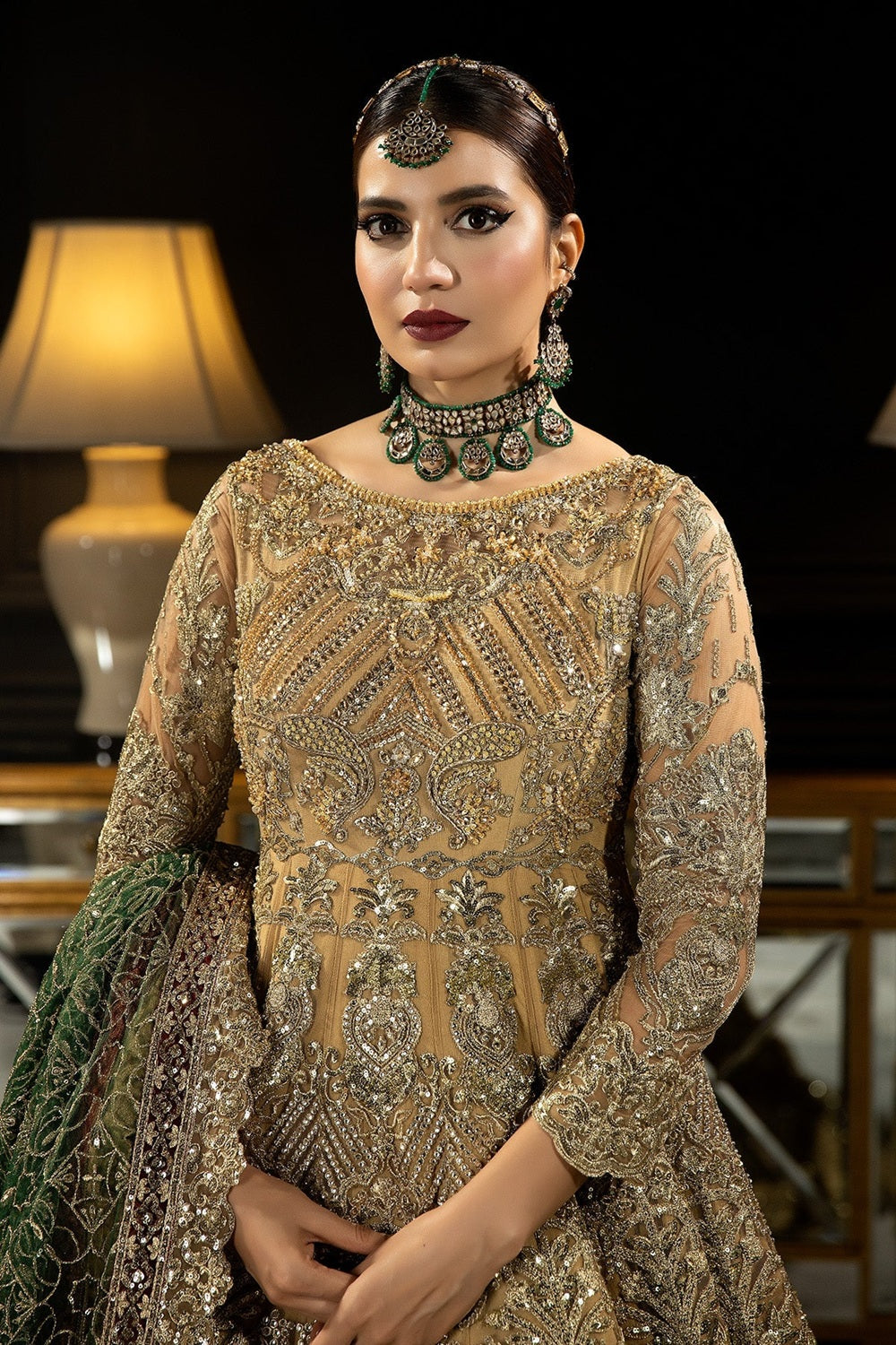 Andaaz-e-Khaas by Imrozia Premium Embroidered Net Maxi | IB-43 Diya - TC-1815