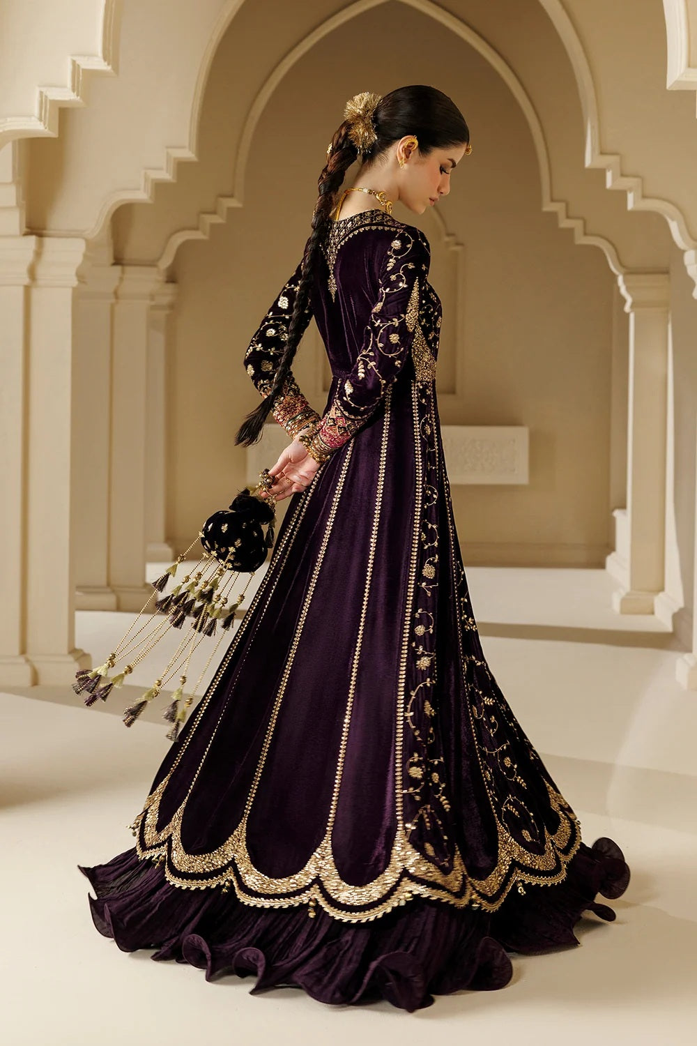 Jazmin Winter LUXE Luxury Embroidered Velvet Formal - CVF26-D03 - TC-1831