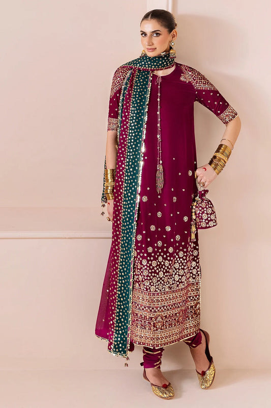 Jazmin Embroidered Velvet Formal CVF D-02 - TC-1411