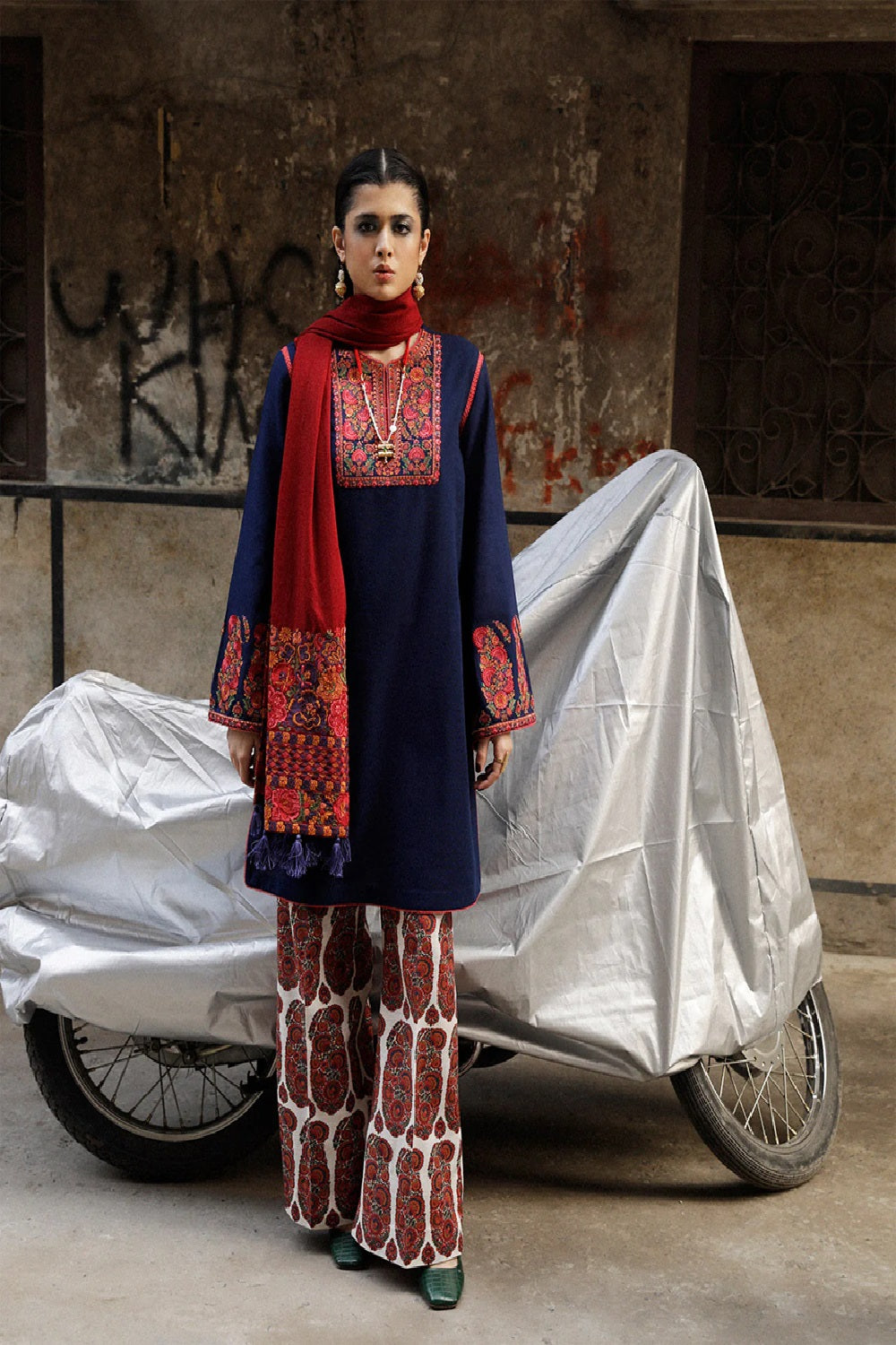 Jugnu MOSAIC Luxury Chikankari Lawn Edition'26 - TC-1216