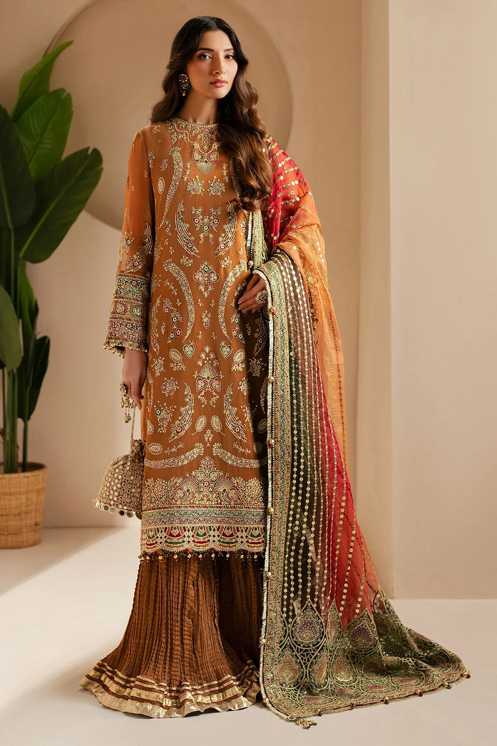 Jazmin Wedding Formal Embroidered Chiffon WF'25-08 - TC-1461
