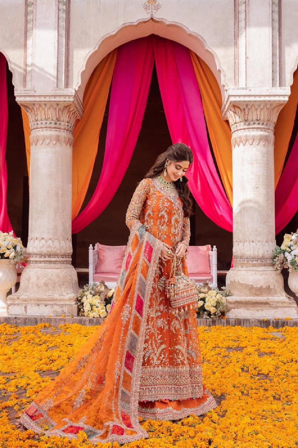 Kanwal Malik MINA Hand Embellished Angrakha Style - TC-1414
