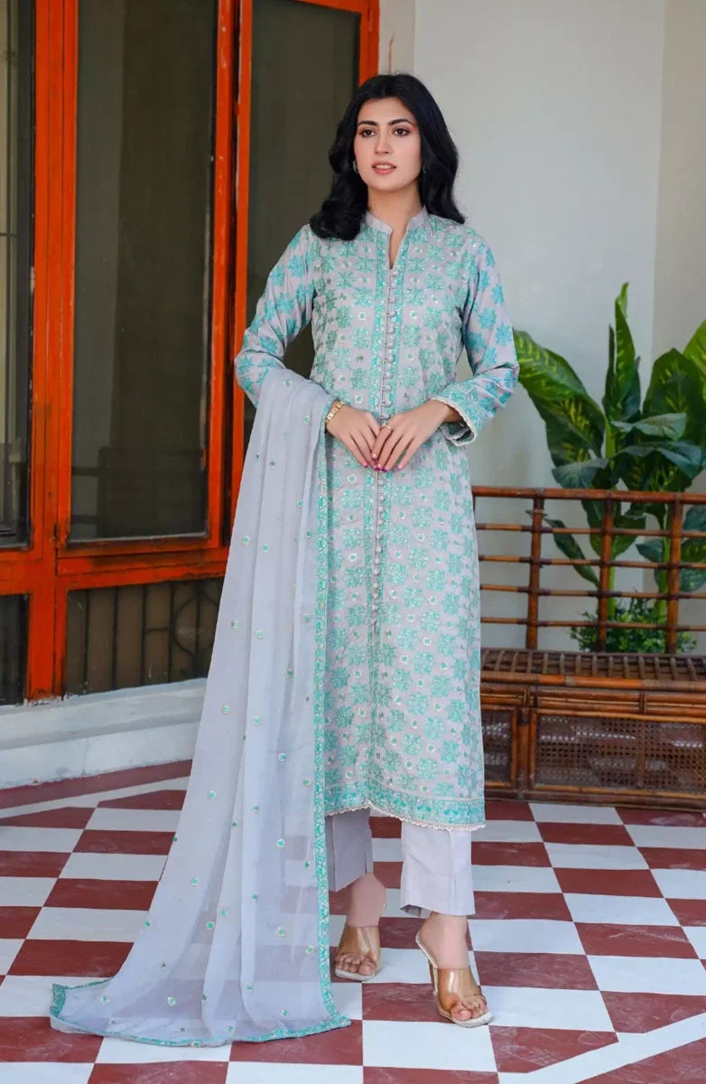 Thread Weaves Karandi Embroidered Collection - KR 24103