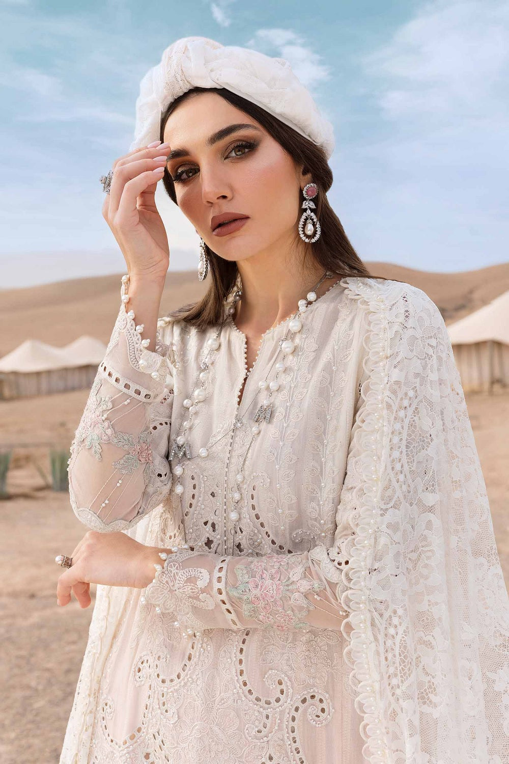 Maria.B. Voyage a'LUXE x Morocco Luxury Lawn' 25 DS-2515-A - TC-1293