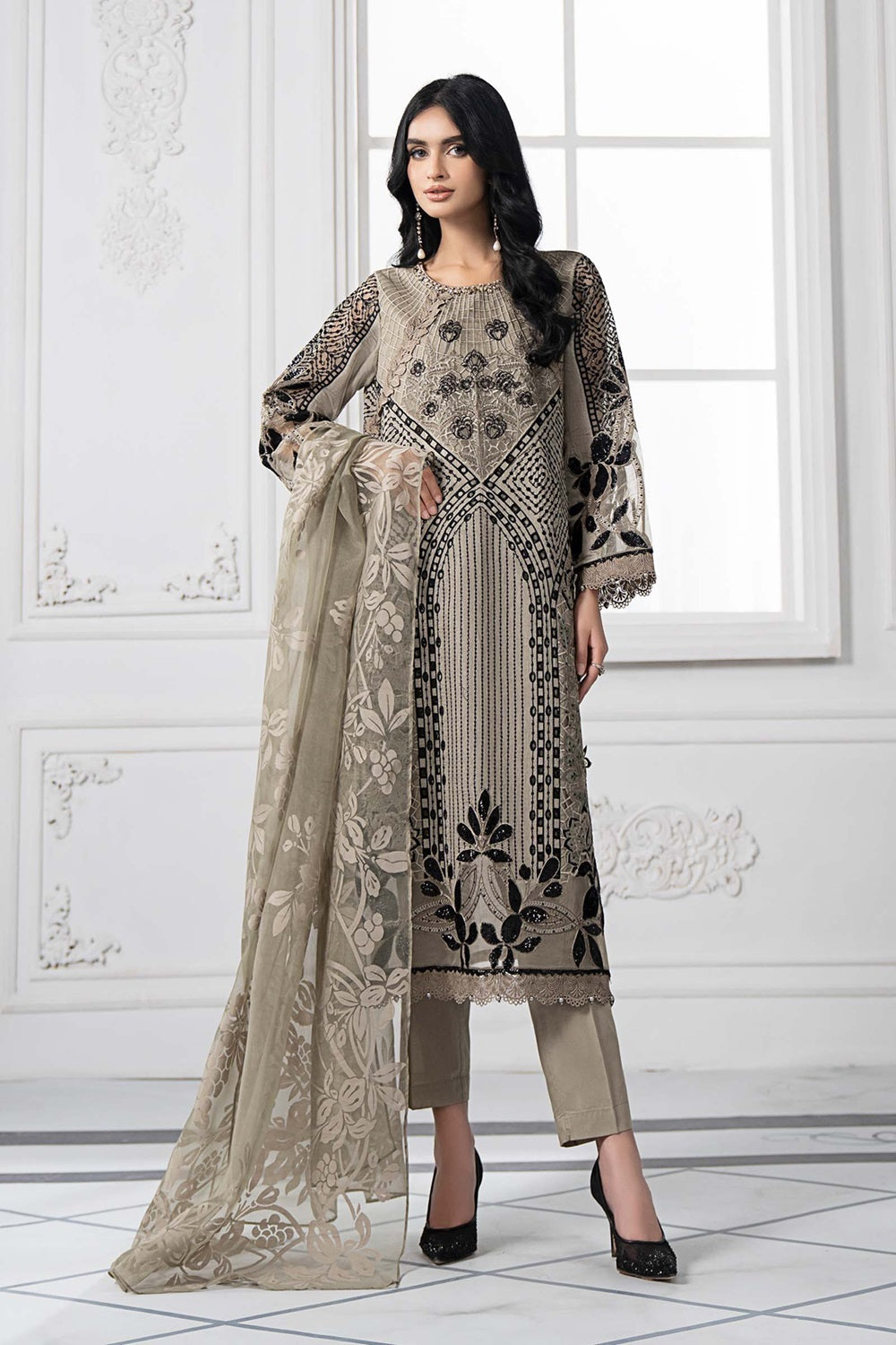 Maria.B. Voyage a'LUXE x Morocco Luxury Lawn' 25 D-2510-B - TC-1261