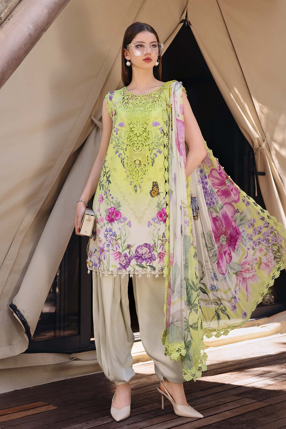MPRINTS SPRING SUMMER '26 D09-A Embroidered Lawn - TC-1515