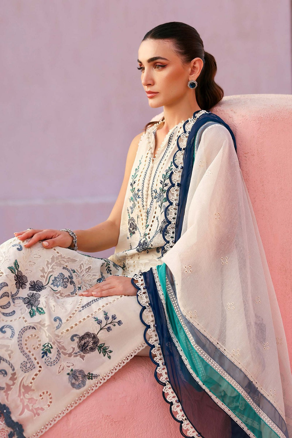 Maria.B. Luxury Embroidered Lawn Eid Edit'26 - D-2609-B - TC-1628