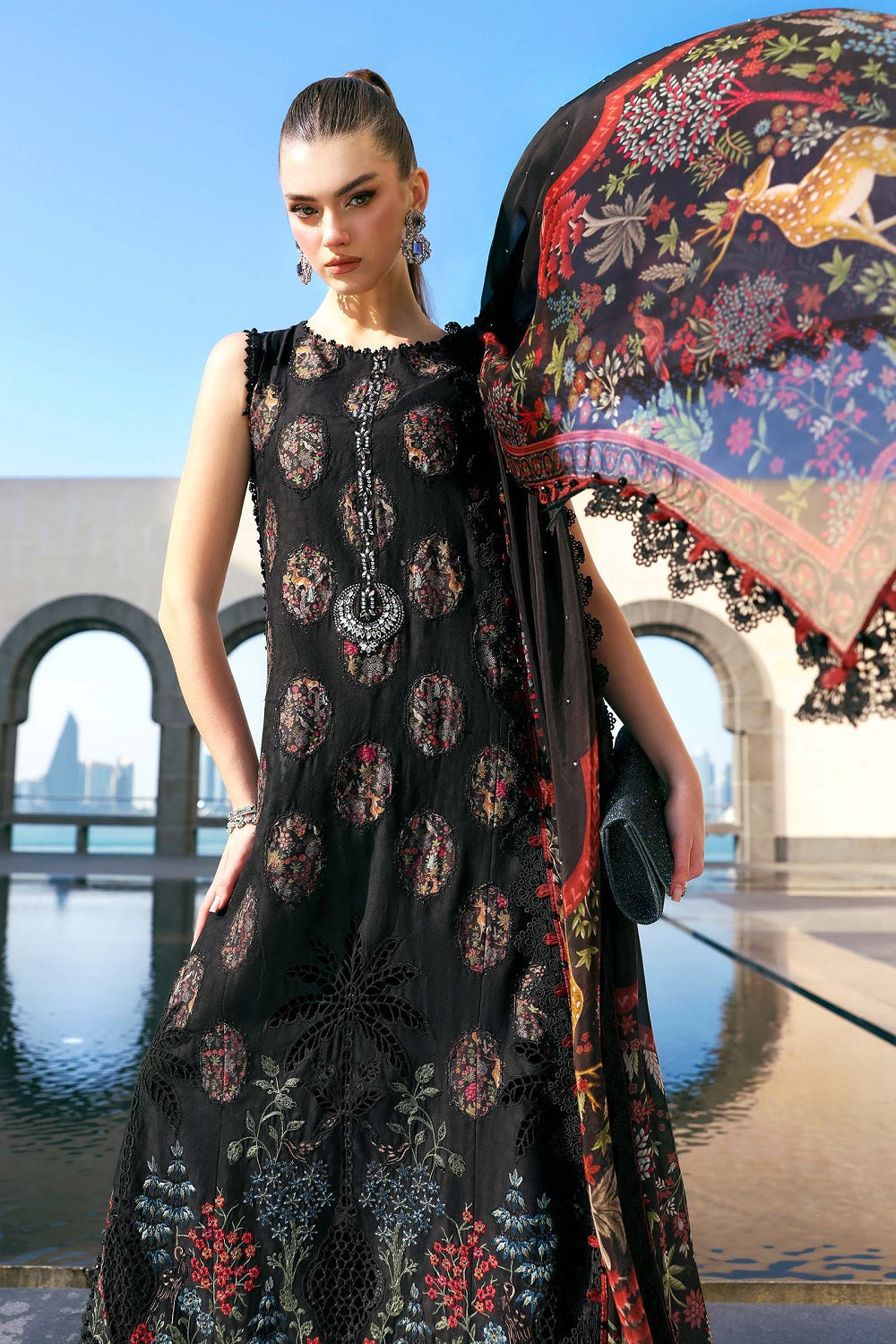 Maria.B. Luxury Embroidered Lawn Eid Edit'26 - D-2605-B - TC-1635