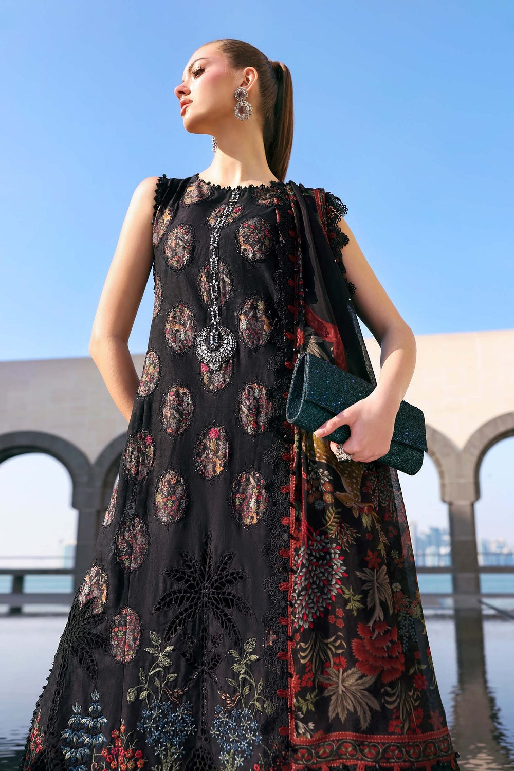 Maria.B. Luxury Embroidered Lawn Eid Edit'26 - D-2605-B - TC-1635