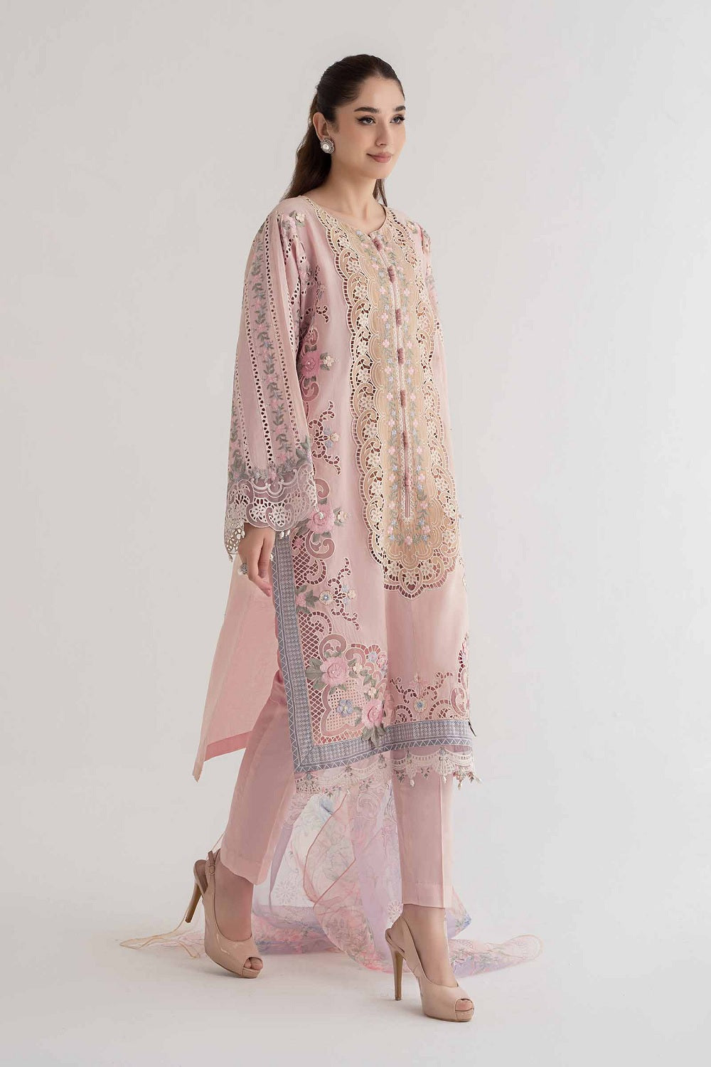 Maria.B. Luxury Embroidered Lawn Eid Edit'26 - DS-2406-A - TC-1645