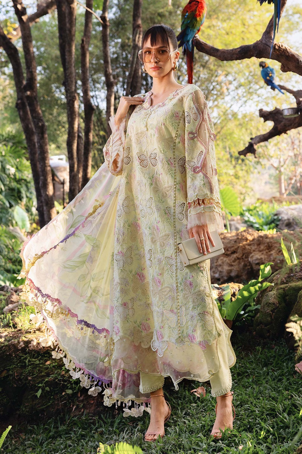 MPRINTS SPRING SUMMER '26 D2901-B Embroidered Lawn - TC-1519