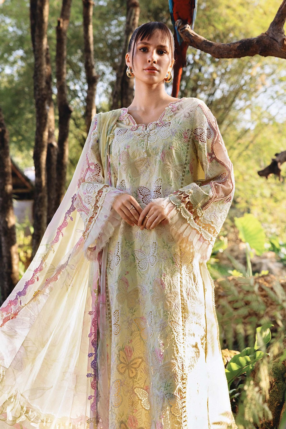 MPRINTS SPRING SUMMER '26 D2901-B Embroidered Lawn - TC-1519