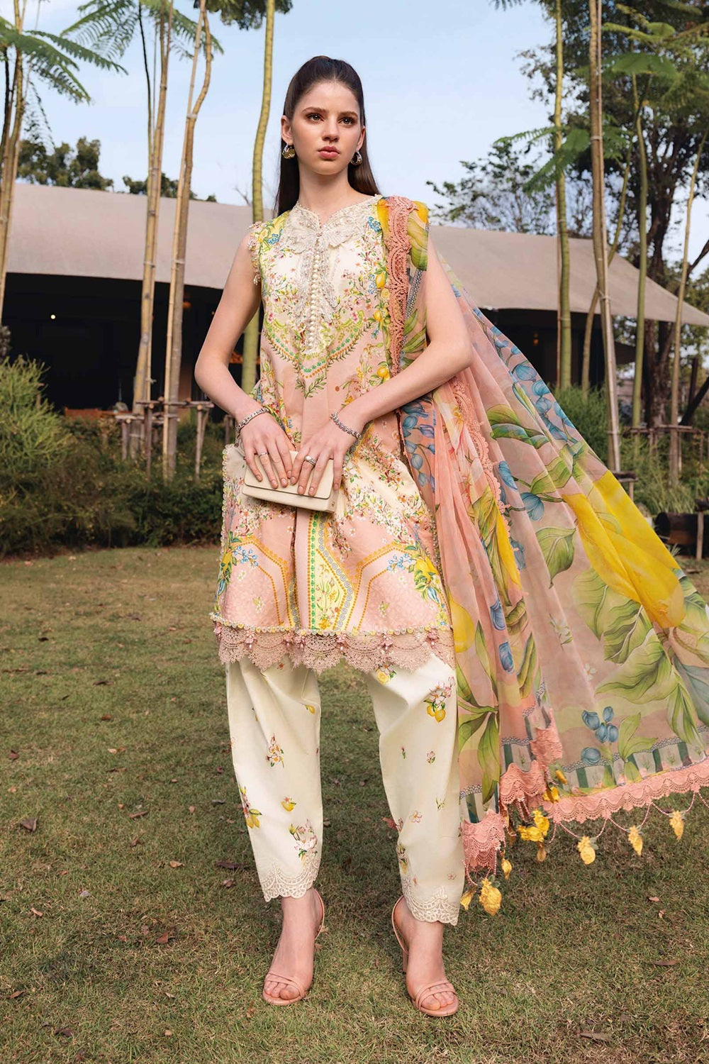 MPRINTS SPRING SUMMER '26 MPT-2908-A Embroidered Lawn - TC-1550