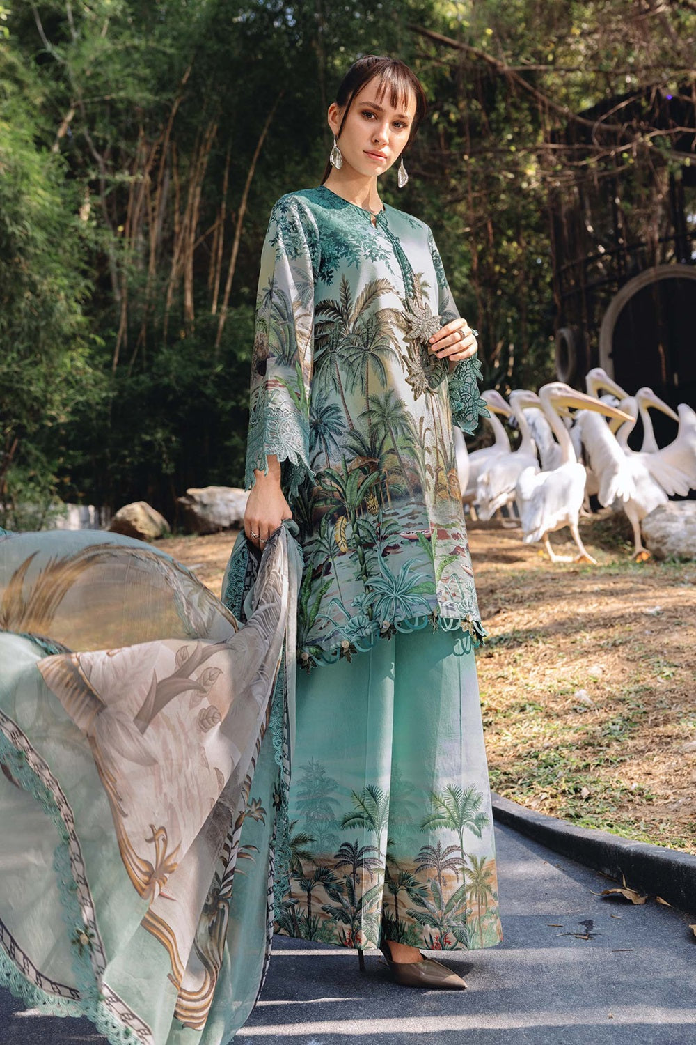 MPrints Sprint Summer'26 D-2907-A Embroidered Lawn - TC-1605