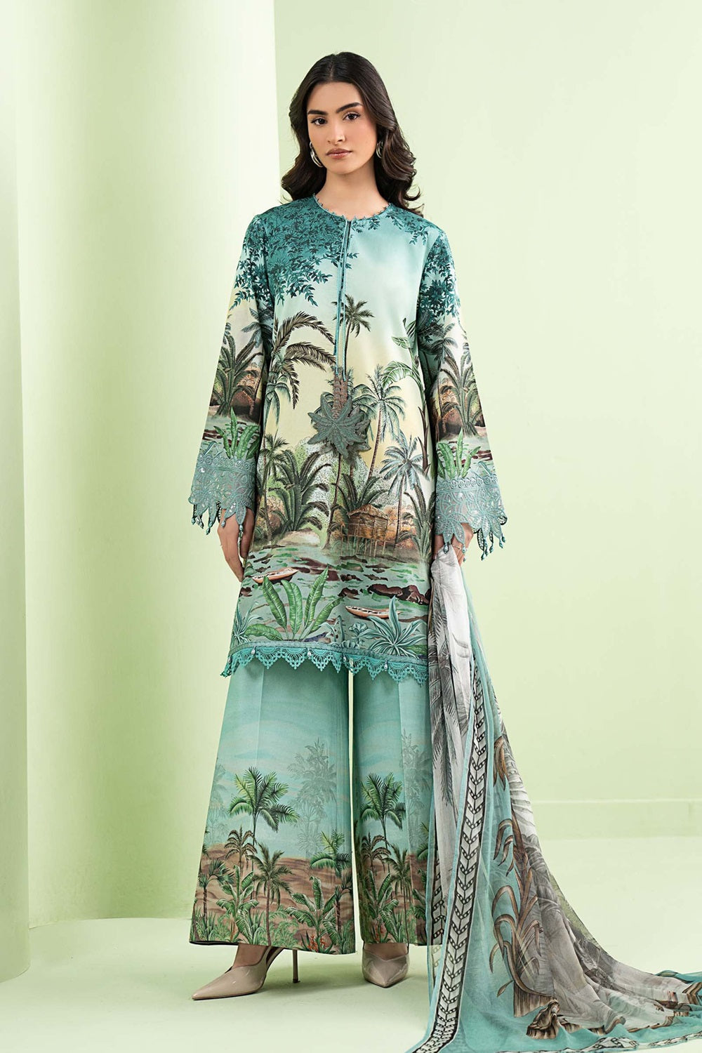 MPrints Sprint Summer'26 D-2907-A Embroidered Lawn - TC-1605