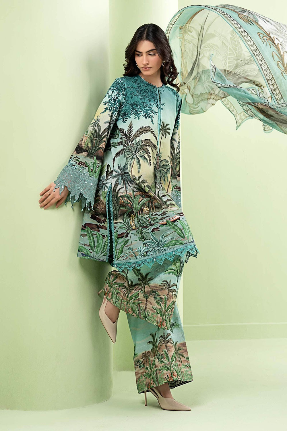 MPrints Sprint Summer'26 D-2907-A Embroidered Lawn - TC-1605