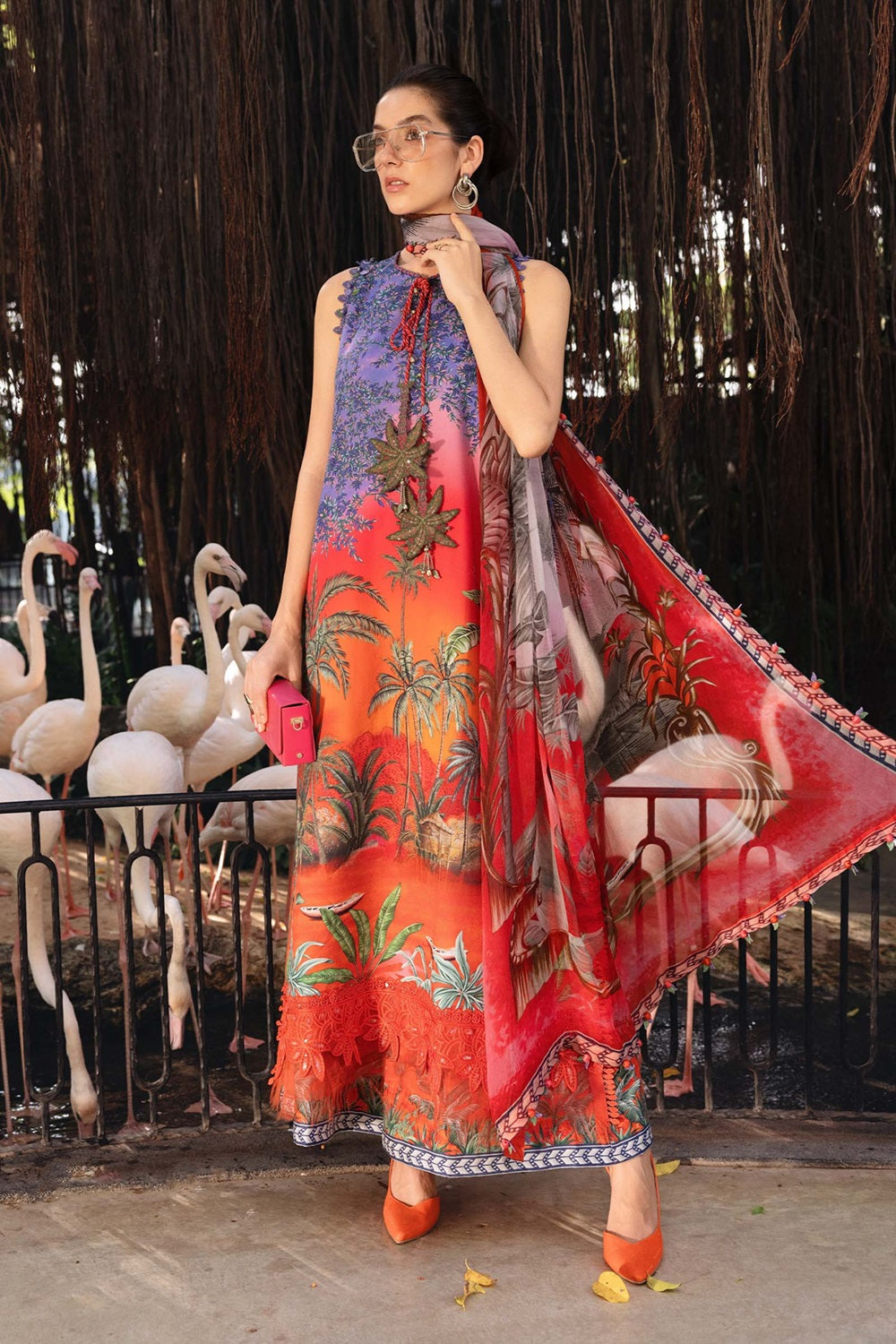 MPrints Sprint Summer'26 D-2907-B Embroidered Lawn - TC-1606