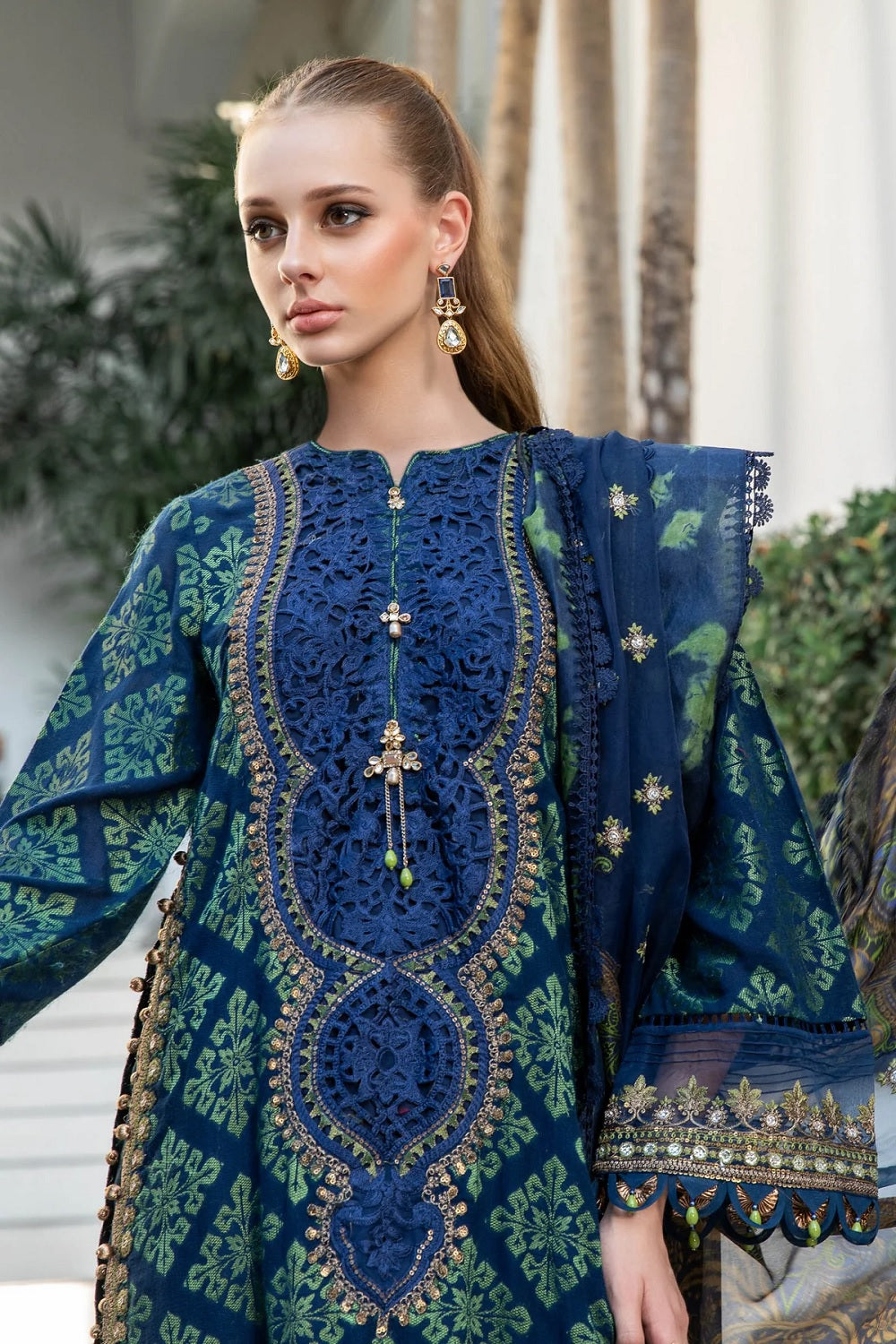 Luxury Embroidered by Maria B. Eid Edition ‘25 - EL-23-08-Blue - TC-687